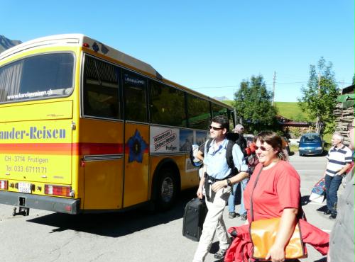 Fahrt per Postauto von Frutigen bis Elsigbach