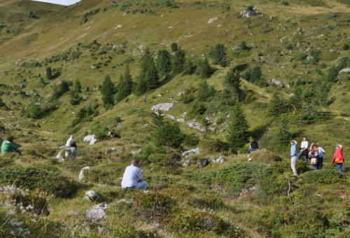 Pause nach steilem Aufstieg! Pause nach steilem Aufstieg!